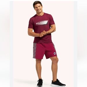 Peloton Men's Burgundy‎ Athletic Shorts